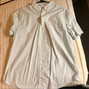 Goodfellow Teal Seersucker Button-Down